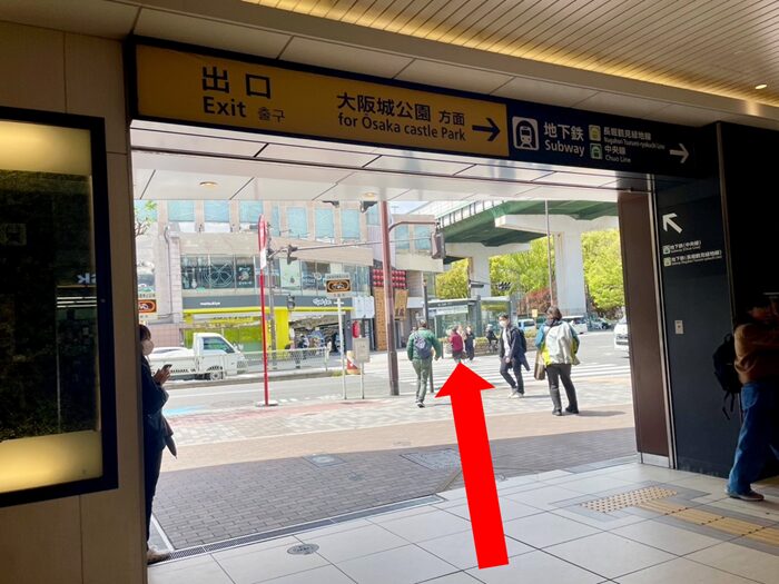 ②JR環状線森ノ宮駅からの道順